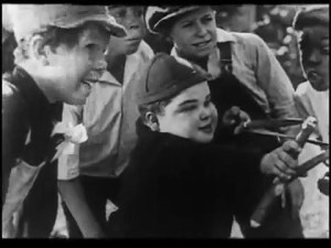 Our Gang gangs up on the town Fraidy Cat