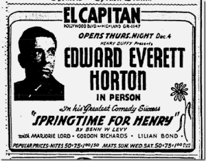 From stage to radio to screen, Edward Everett Horton was a multi medium master